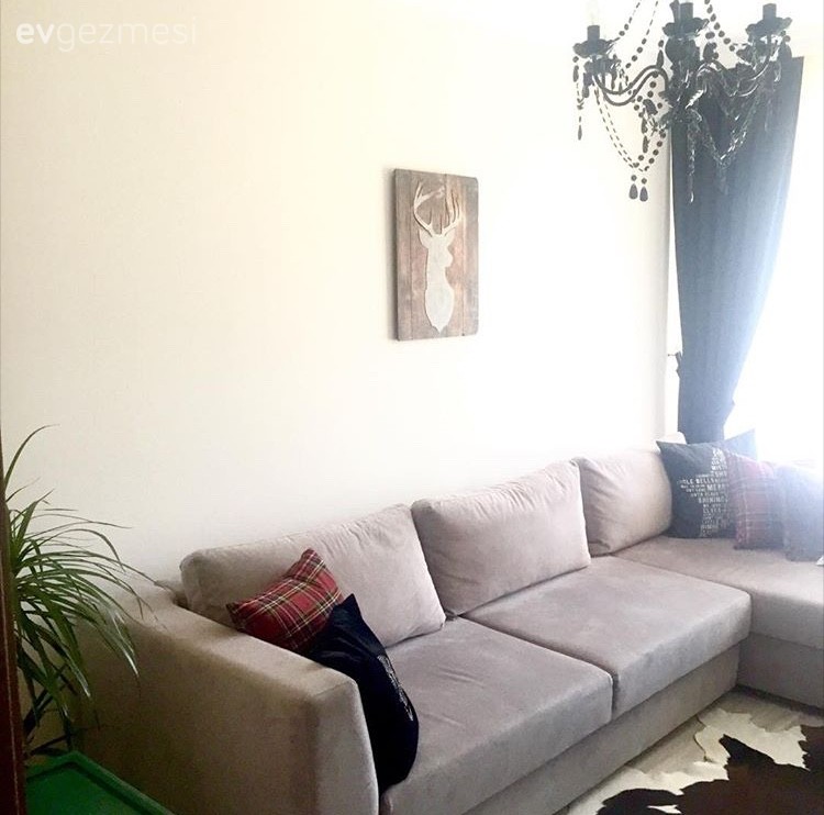 Avize, Gri, Halı, Köşe koltuk, Oturma Odası, Aydınlatma