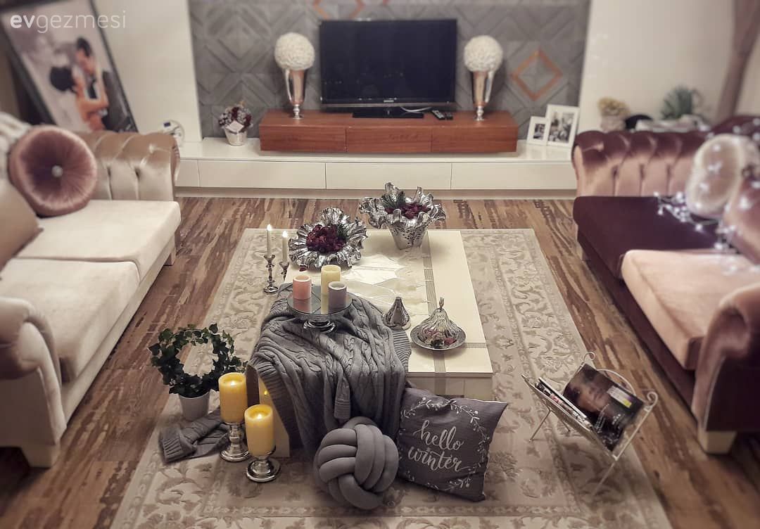 Salon, Orta sehpa, Mor, Halı, Koltuk örtüsü