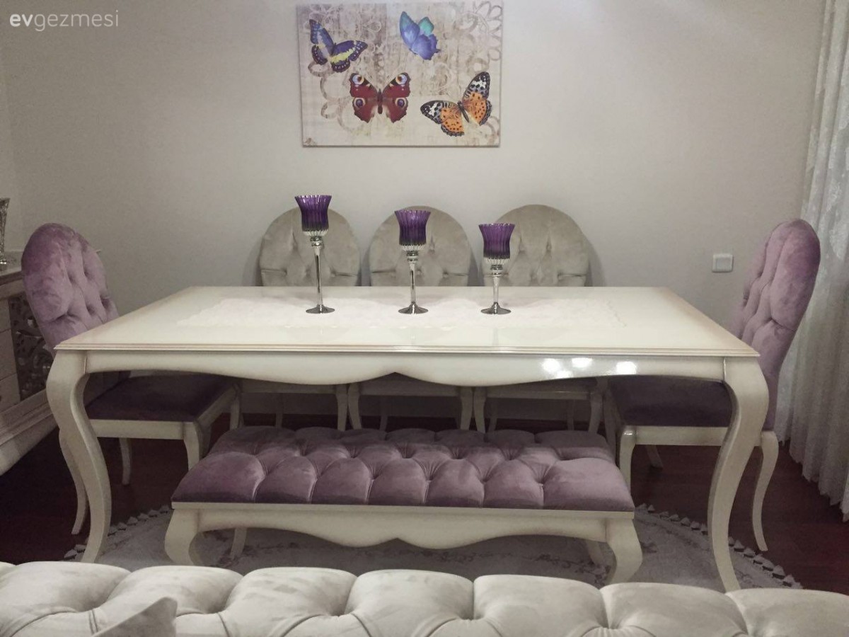 Bank, Mor, Salon, Tablo, Yemek Odası