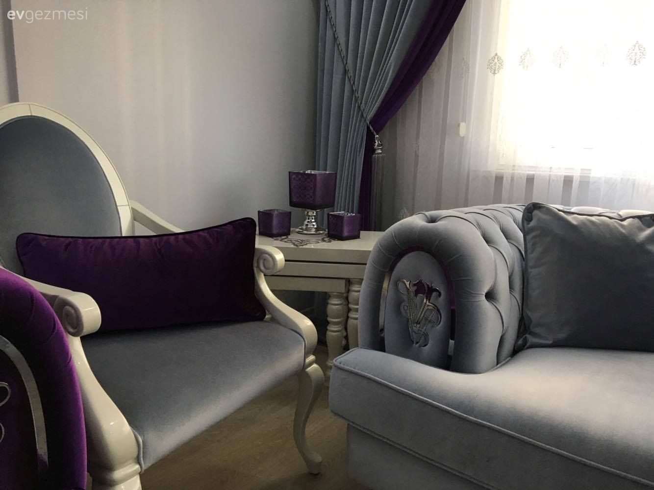 Berjer, Gri, Mor, Salon