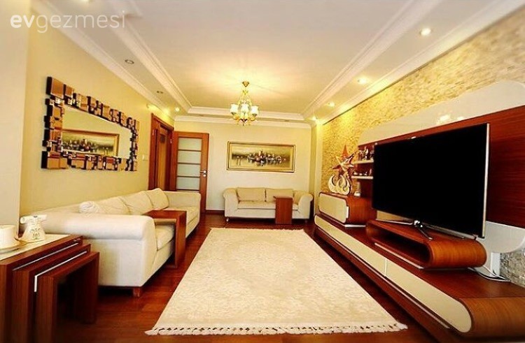 Ahşap Mobilya, Halı, Mobilya boyama, Salon, Tv ünitesi, Yan sehpa