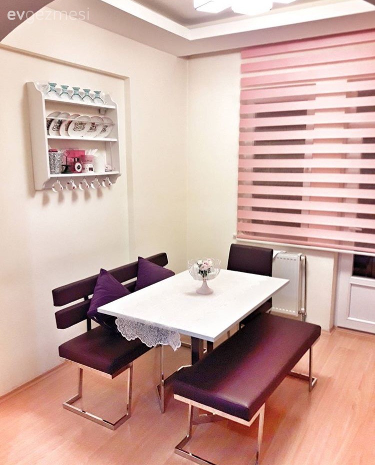 Mutfak, Mutfak masası, Pembe, Perde