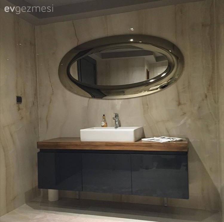 Banyo, Gri, Masif ahşap