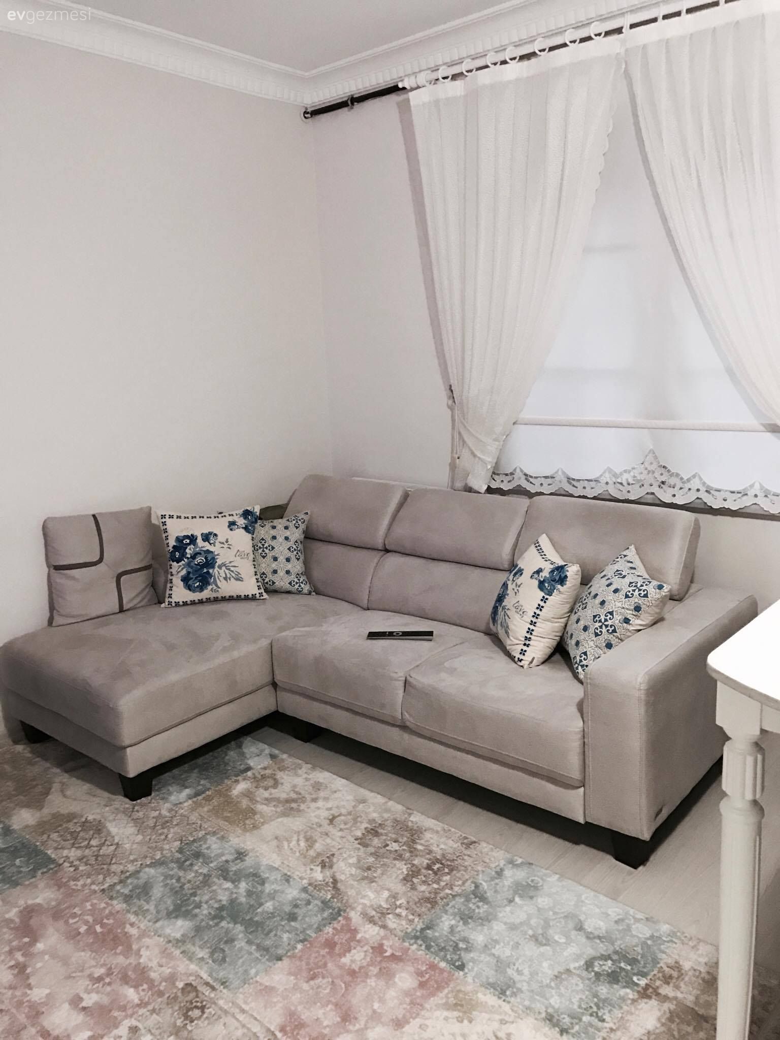 Amerikan Mutfak, Halı, Köşe koltuk, Oturma Odası