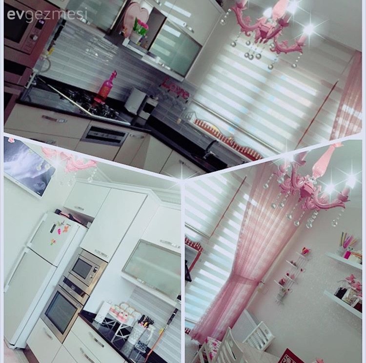 Avize, Mutfak, Pembe, Aydınlatma