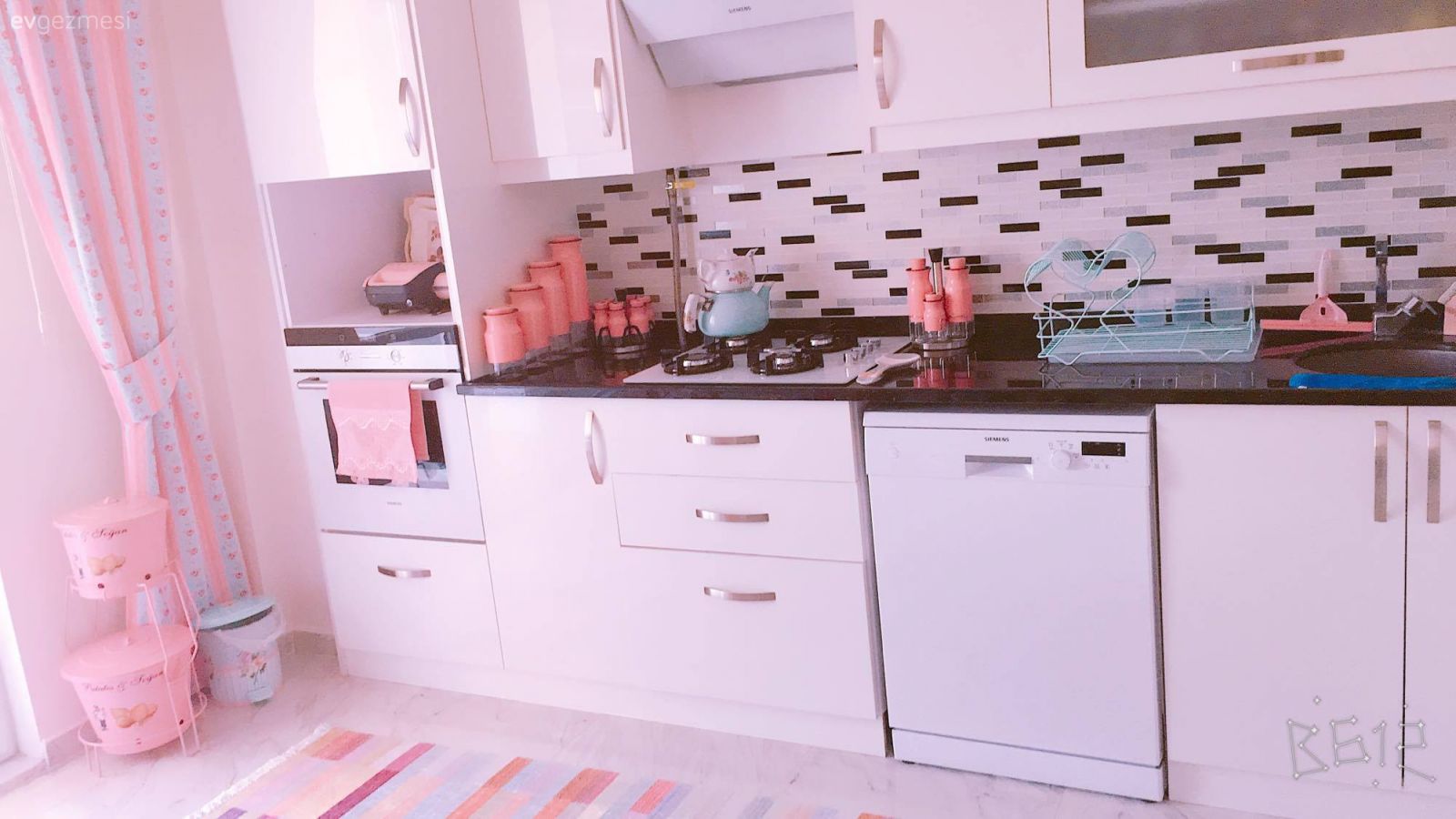 Ankastre, Beyaz mutfak, Mutfak, Mutfak aksesuarları, Pembe