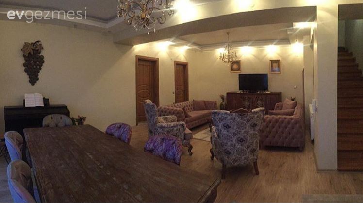 Ahşap Mobilya, Aydınlatma, Salon, Yemek Odası