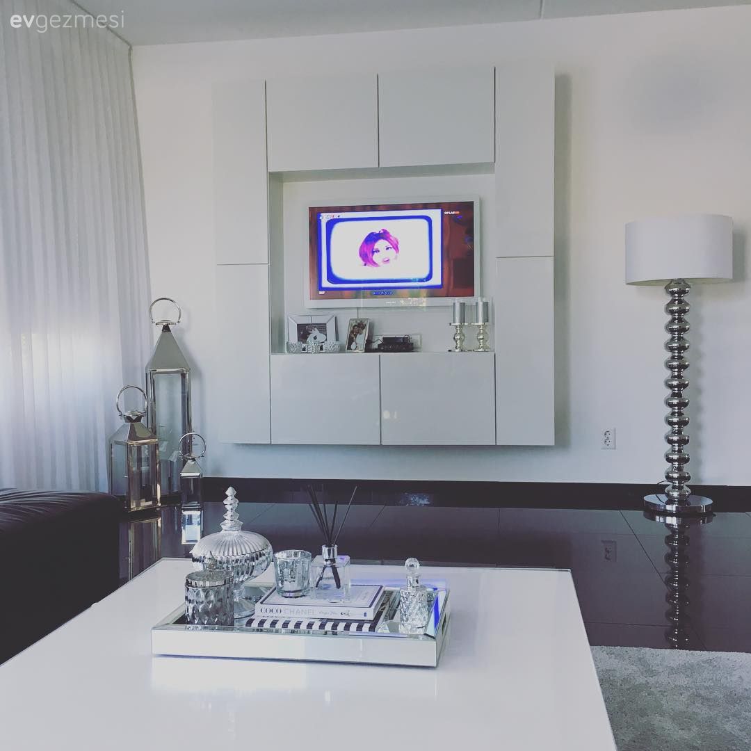 Dekoratif Objeler, Gümüş, Lambader, Salon, Tv ünitesi, Aydınlatma