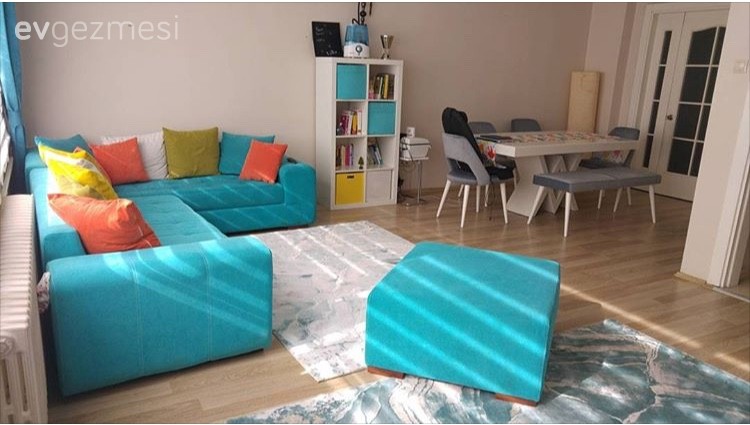 Halı, Mavi, Oturma Odası, Salon