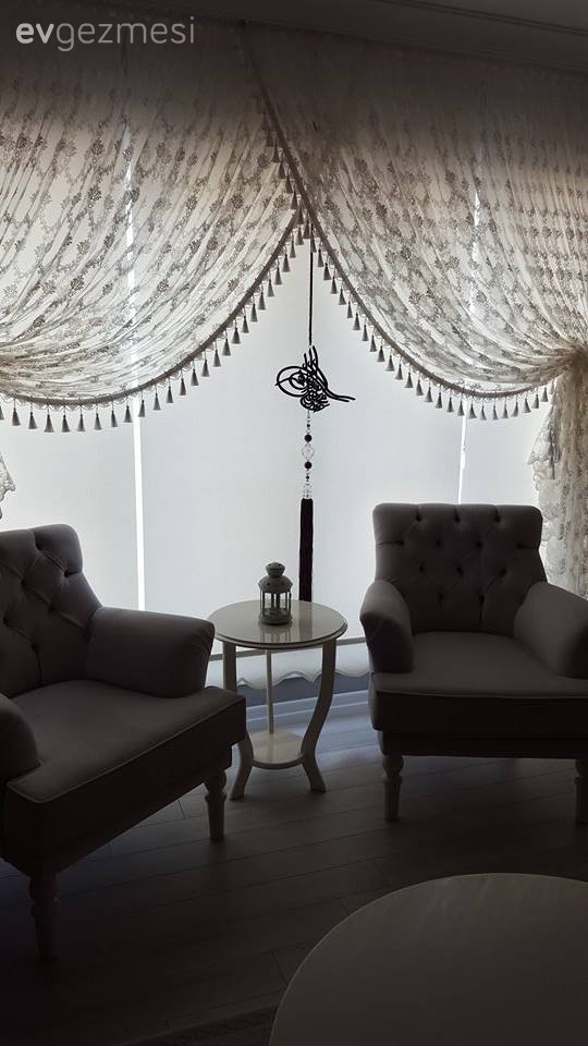 Berjer, Perde, Salon, Yan sehpa