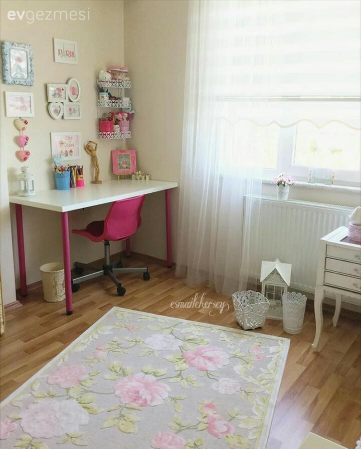 Çalışma odası, Dekoratif Objeler, Duvar dekorasyonu, Halı