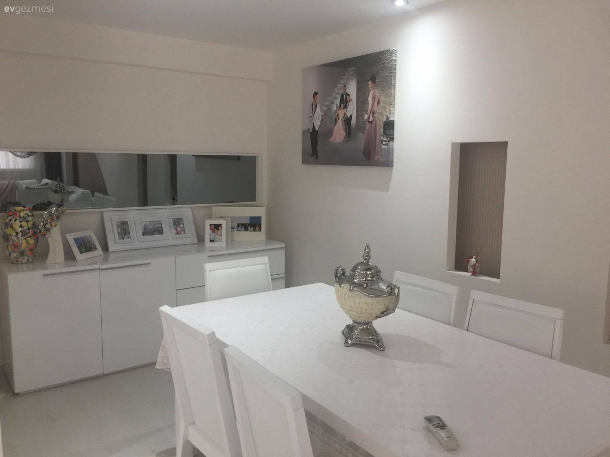 Beyaz, Duvar Nişleri, Salon, Yemek Odası
