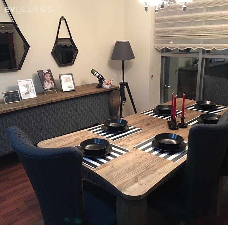 Ahşap Mobilya, Ayna, Kahverengi, Konsol, Masif ahşap, Salon, Sunum, Yemek Odası