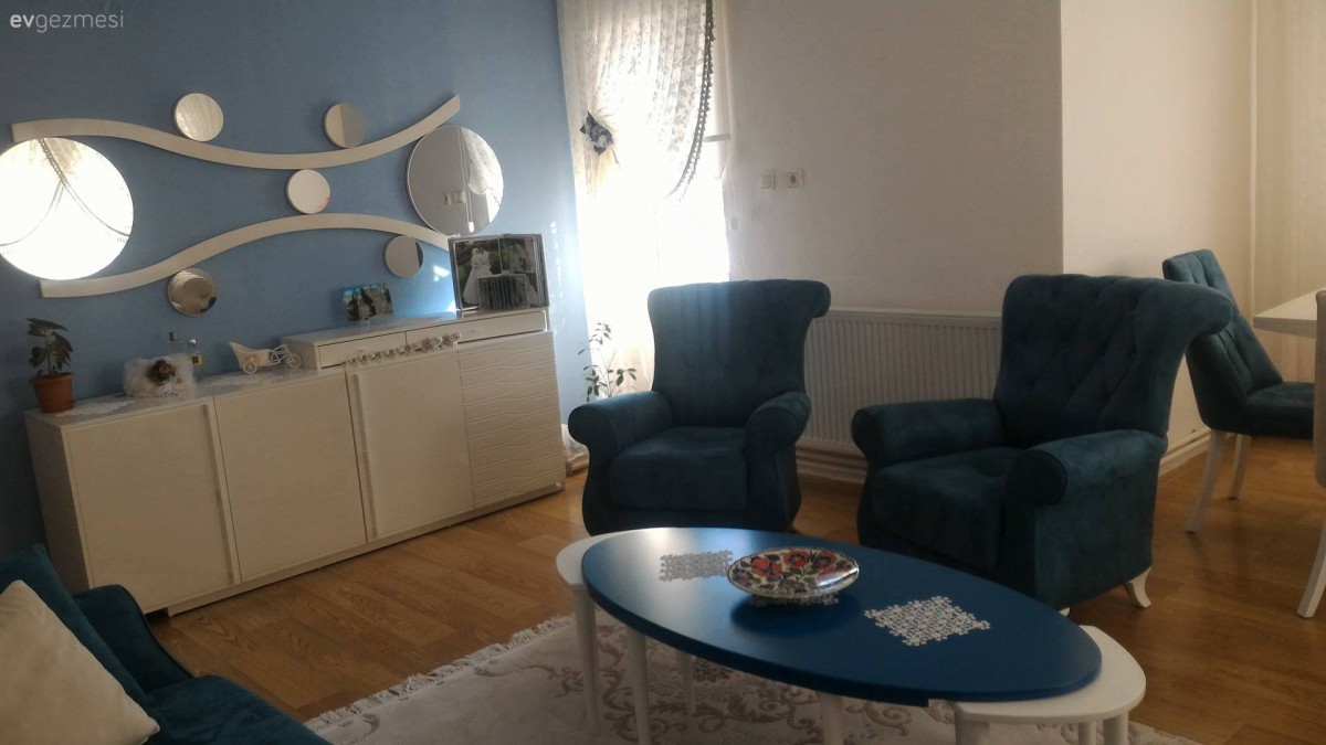 Ayna, Berjer, Konsol, Mavi