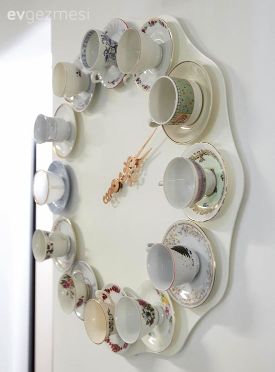Çay ve kahve fincanlarından dekoratif objeler. 7 Proje!