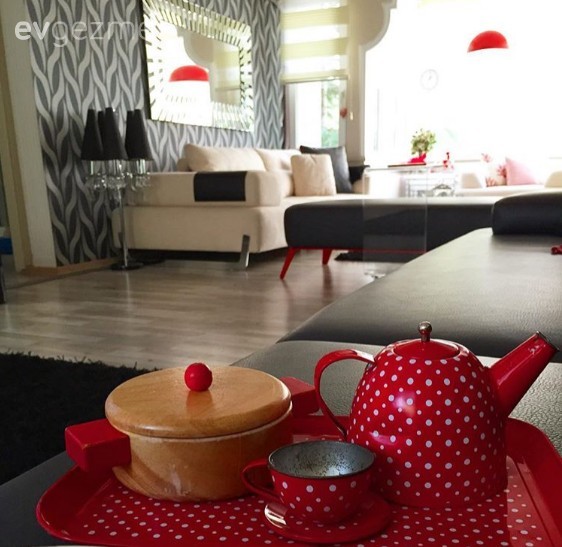 Beyaz, Duvar kağıdı, Kırmızı, Salon, Siyah