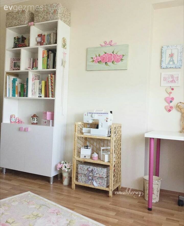 Esma hanımın ilham verici ve hayalimsi hobi odası..