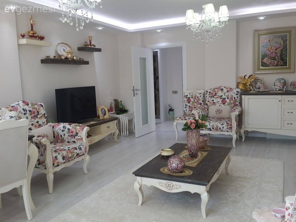 Aydınlatma, Halı, Salon, Sehpa, Tv ünitesi