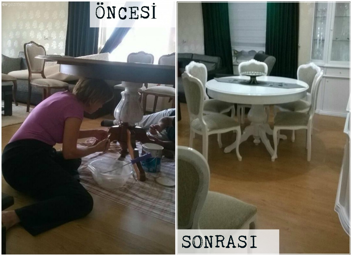 Kendin Yap, Mobilya boyama, Öncesi / Sonrası