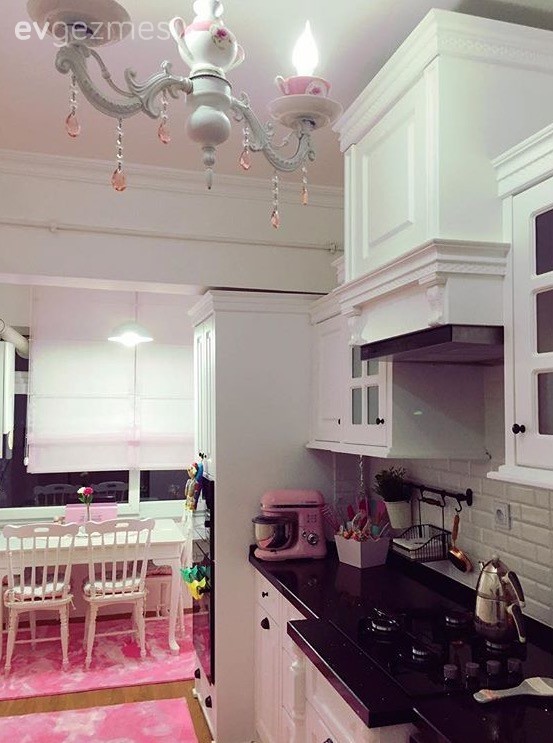 Ankastre, Beyaz mutfak, Country mutfak, Mutfak, Perde