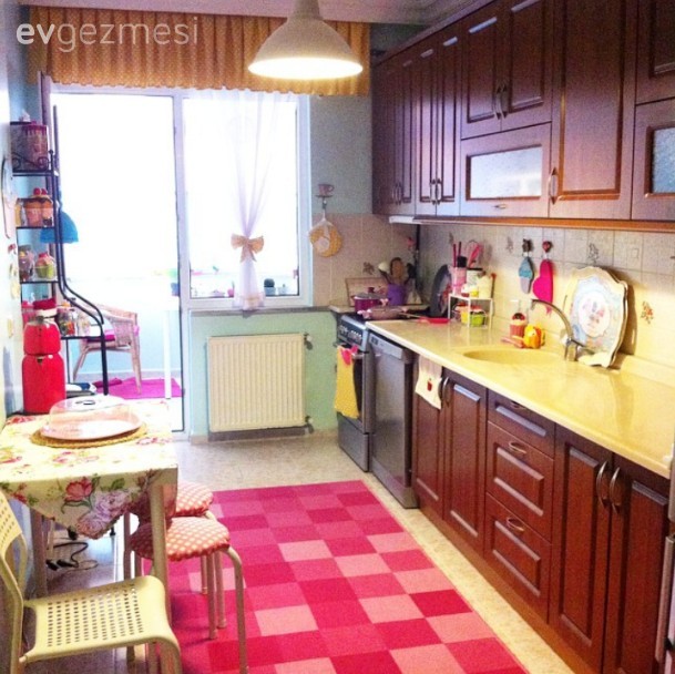 Halı, Mutfak, Pembe