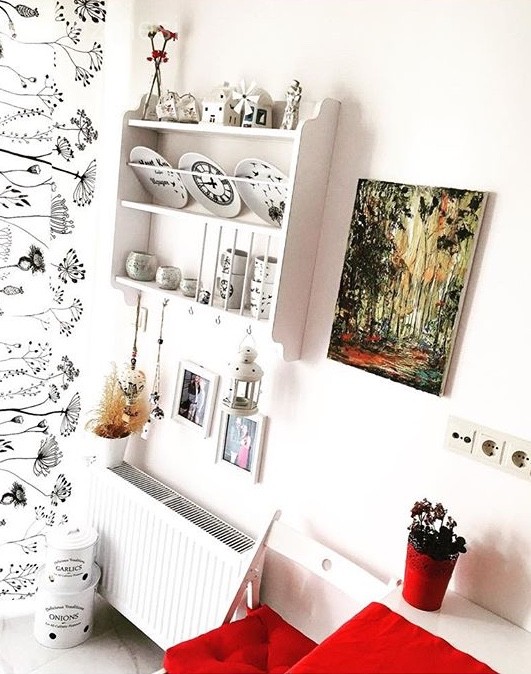 Kübra hanımın ev bitkileriyle zenginleşen, keyifli evi..