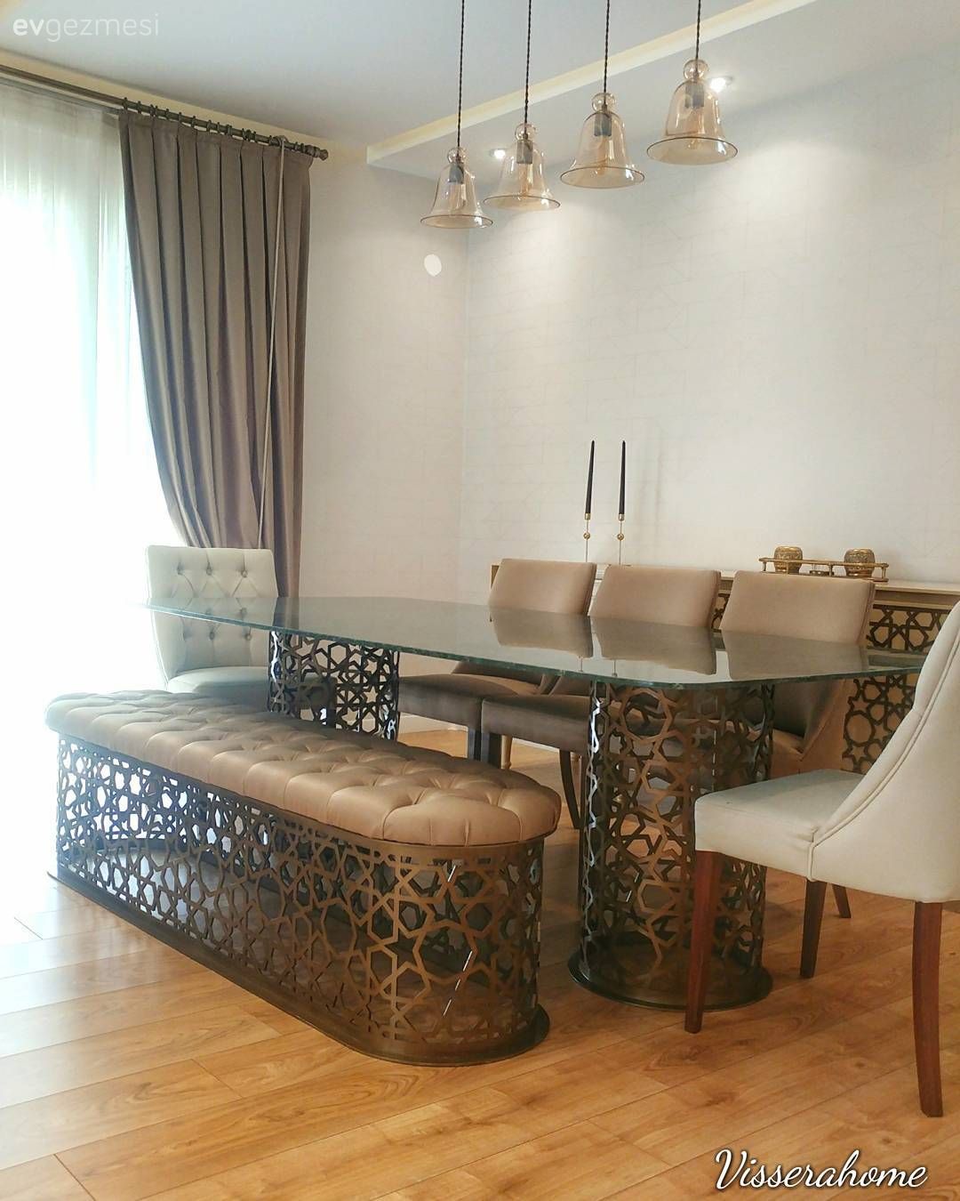 Salon, Kahverengi, Bank, Yemek Odası, Avize, Klasik