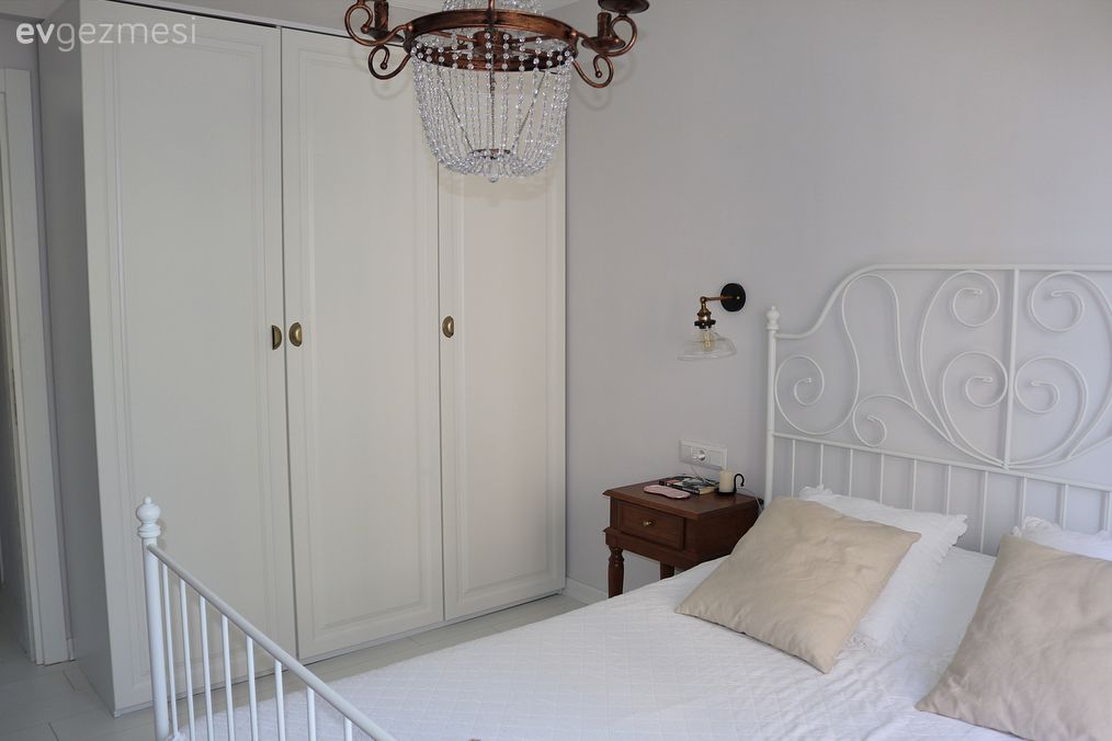 Ahşap Mobilya, Avize, Beyaz, Yatak Odası