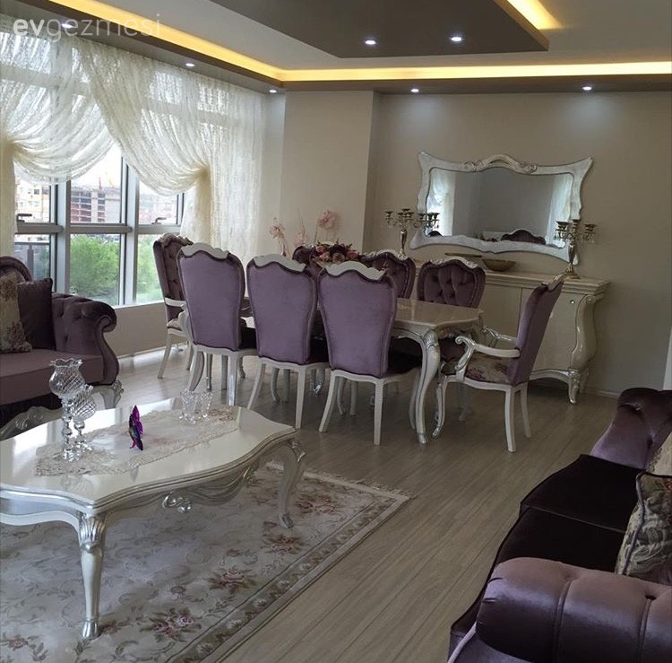 Ayna, Halı, Mor, Orta sehpa, Salon, Yemek Odası