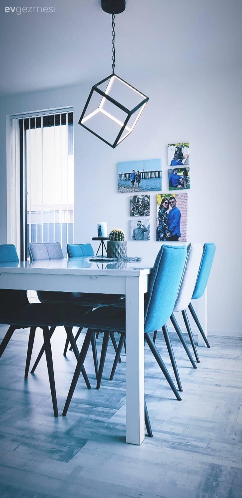 Avize, Galeri duvarı, Yemek Odası, Mavi