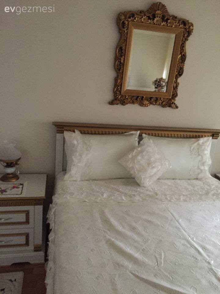 Altın, Ayna, Mobilya boyama, Yatak Odası