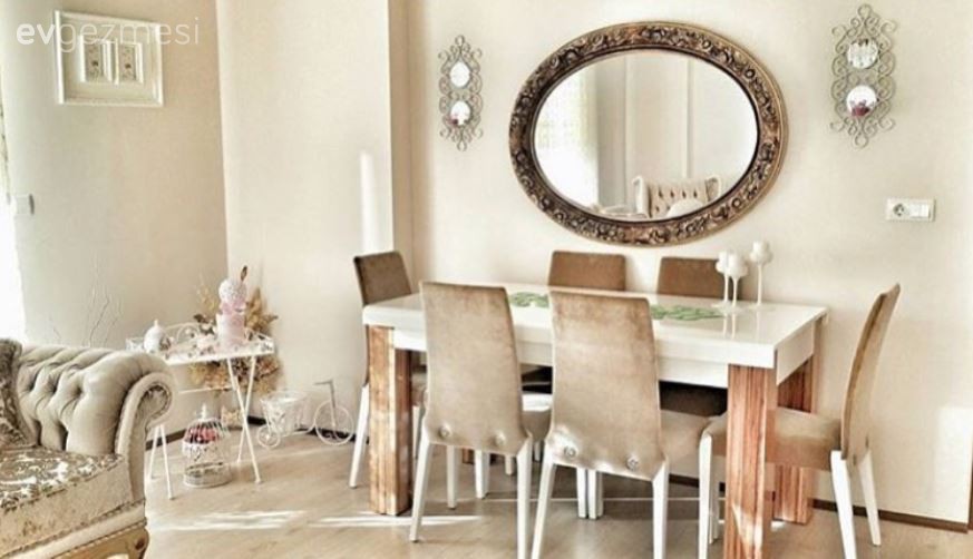 Ayna, Kahverengi, Salon, Yemek Odası