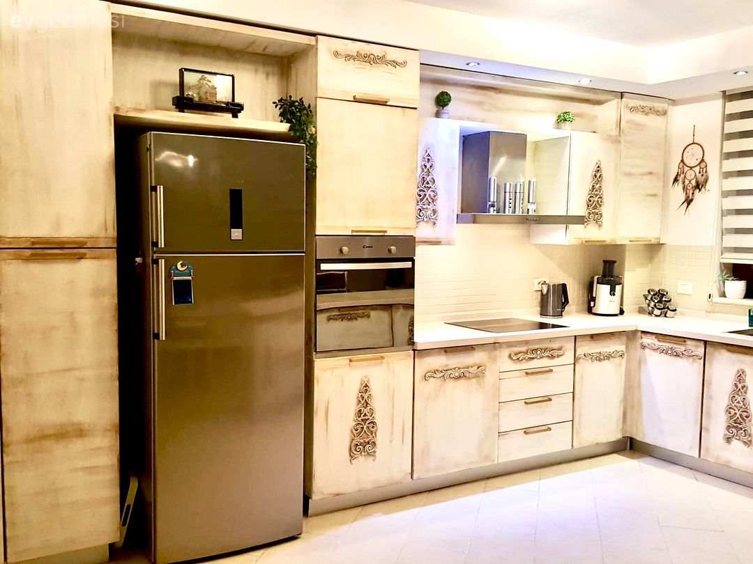 Mutfak, Mutfak tadilat, Eskitme mutfak, Kendin Yap, Mobilya boyama, Mutfak boyama