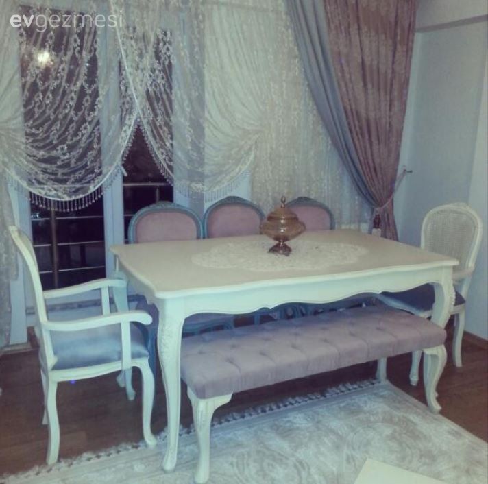 Bank, Pembe, Perde, Salon, Yemek Odası