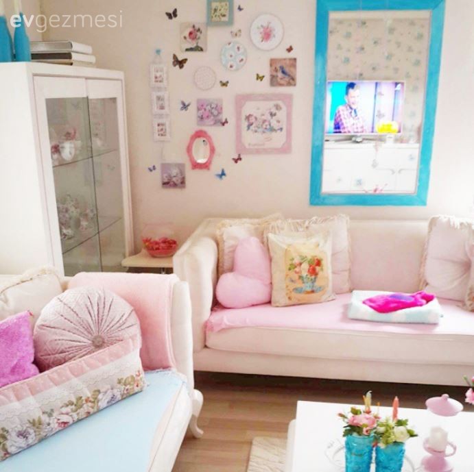 Dilara hanımın tatlı ve enerjik evi..