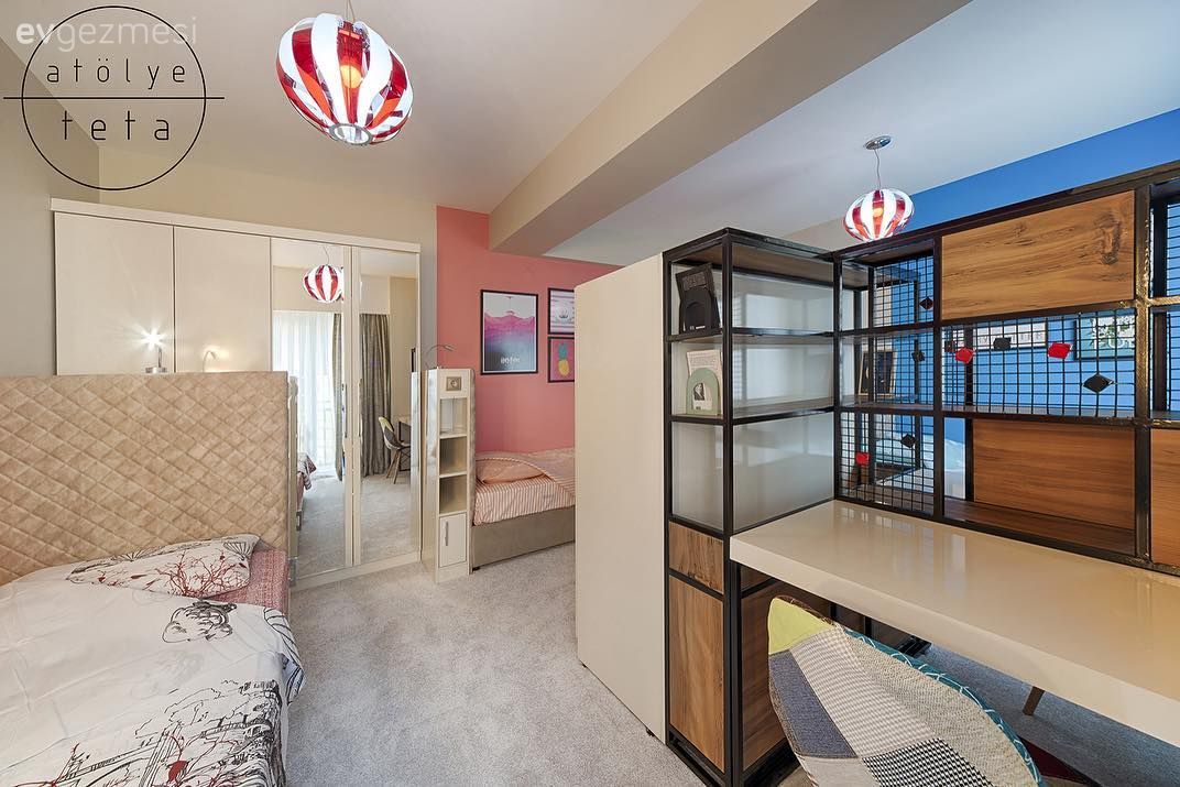 Çalışma masası, Genç odası, Oda bölümleme