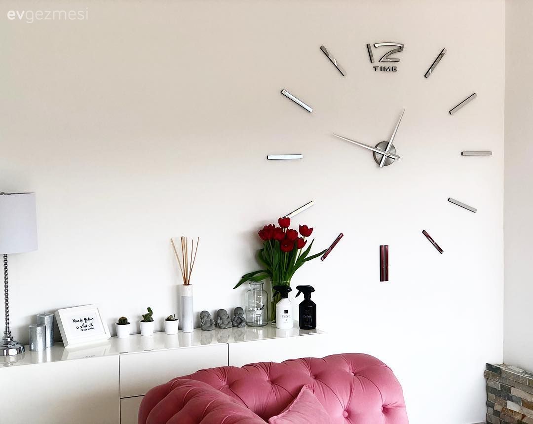 Duvar saati, Salon, Konsol, Pembe, Chesterfield