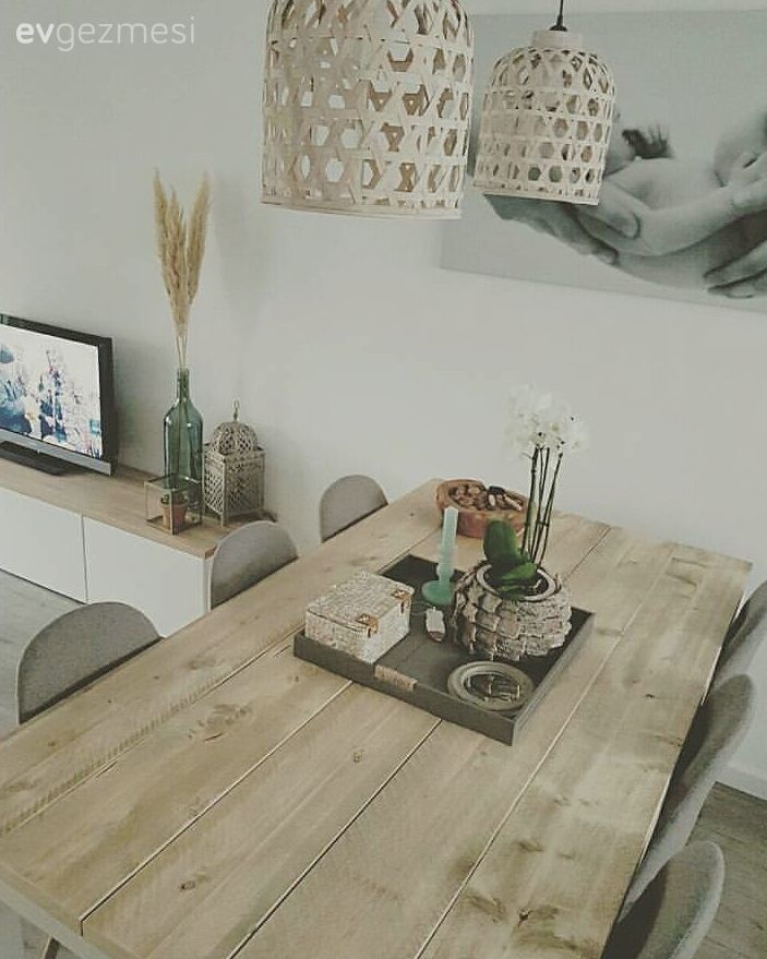 Yemek Odası, Avize, Salon, Ahşap Mobilya