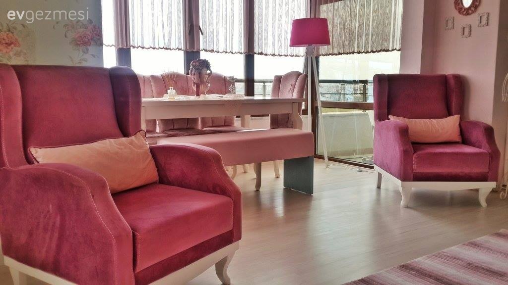 Berjer, Lambader, Pembe, Yemek Odası, Aydınlatma