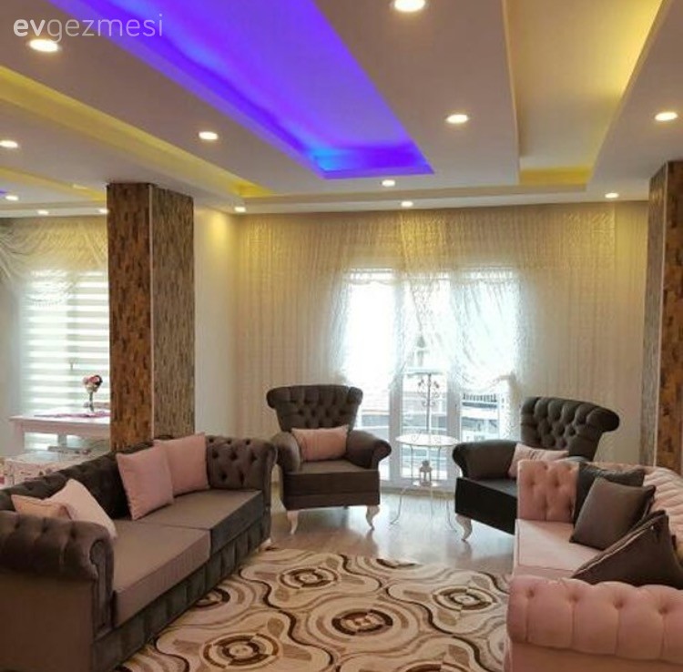 Berjer, Pembe, Perde, Salon