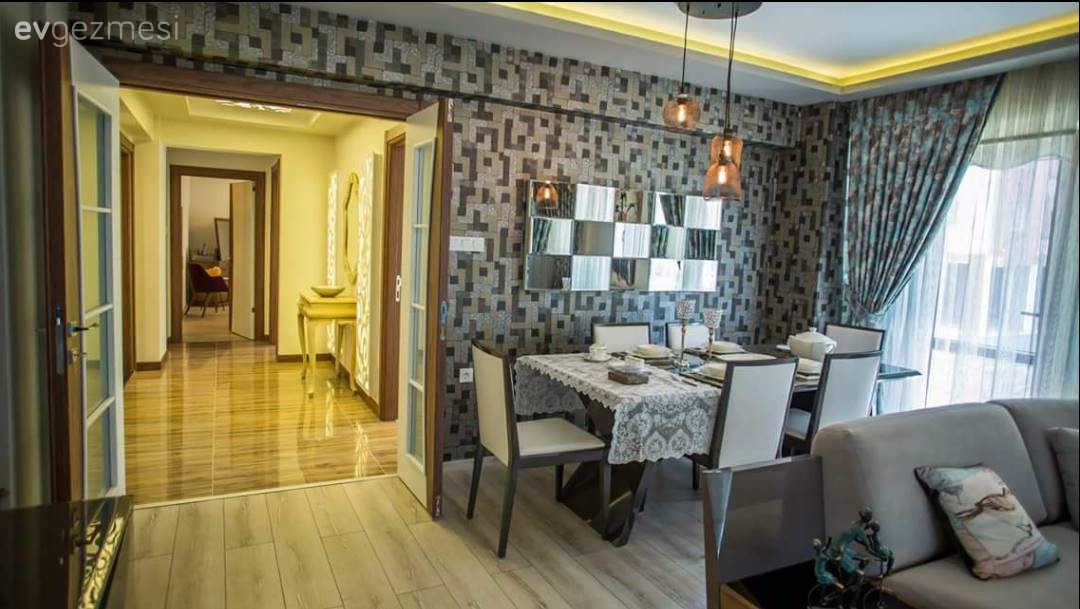 Duvar dekorasyonu, Salon, Yemek Odası, Duvar kağıdı