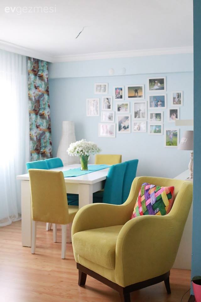 Halime hanımın dingin ve renkli bir havası olan, kimlik sahibi evi..