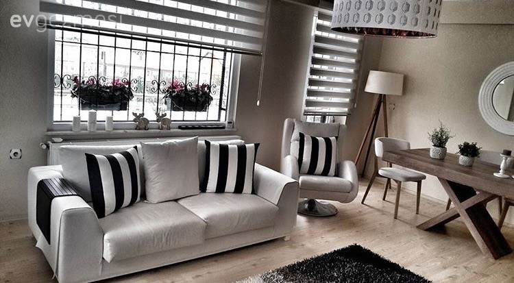 Lambader, Modern, Salon, Siyah- Beyaz, Aydınlatma