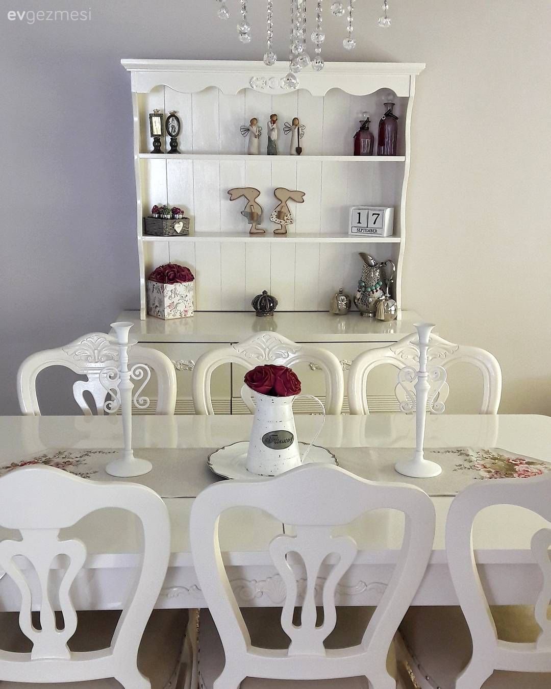 Country, Dekoratif Objeler, Krem, Salon, Yemek Odası