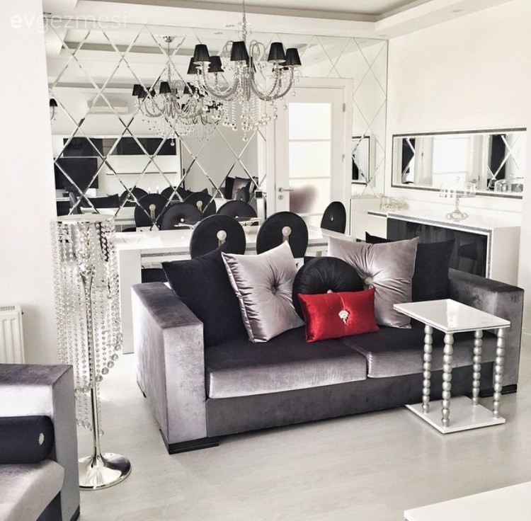 Beyazın büyüsünde, iddialı ve şık bir ev..