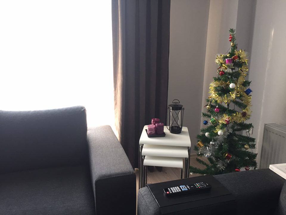 Fon perde, Gri, Salon, Perde