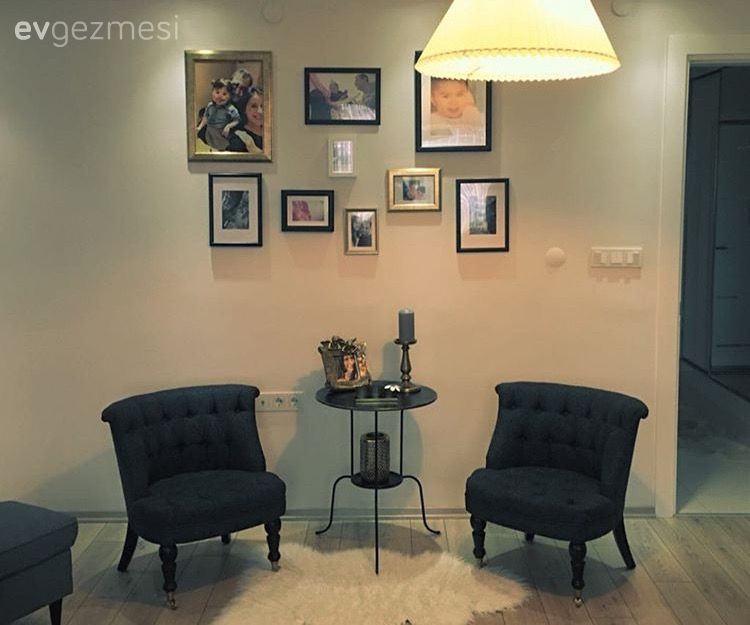 Sıcak renkler, sade çizgide mobilyalar.. Fatma hanımın yeni evi.