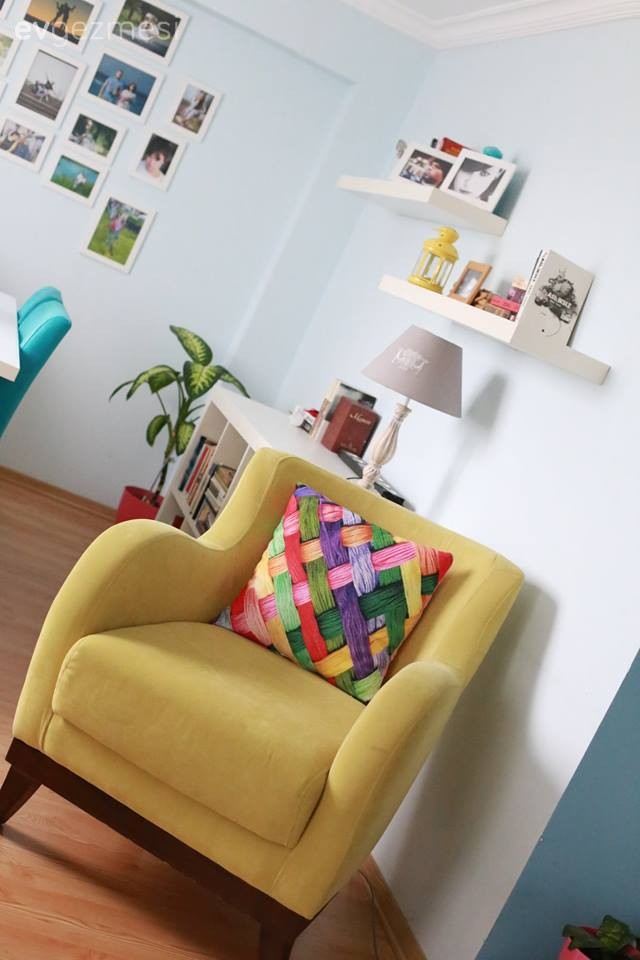 Halime hanımın dingin ve renkli bir havası olan, kimlik sahibi evi..