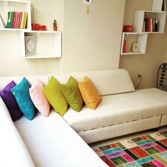 Melike hanımın renkli evi..