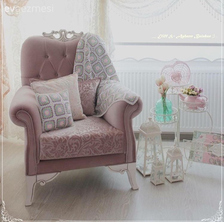 Berjer, Halı, Pembe, Sehpa